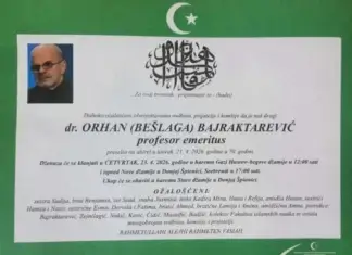 Preminuo prof. dr. Orhan Bajrektarević, ugledni profesor islamske filozofije