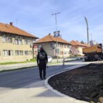 Počela rekonstrukcija trotara u Rudarskoj, saobraćaj djelimično izmijenjen