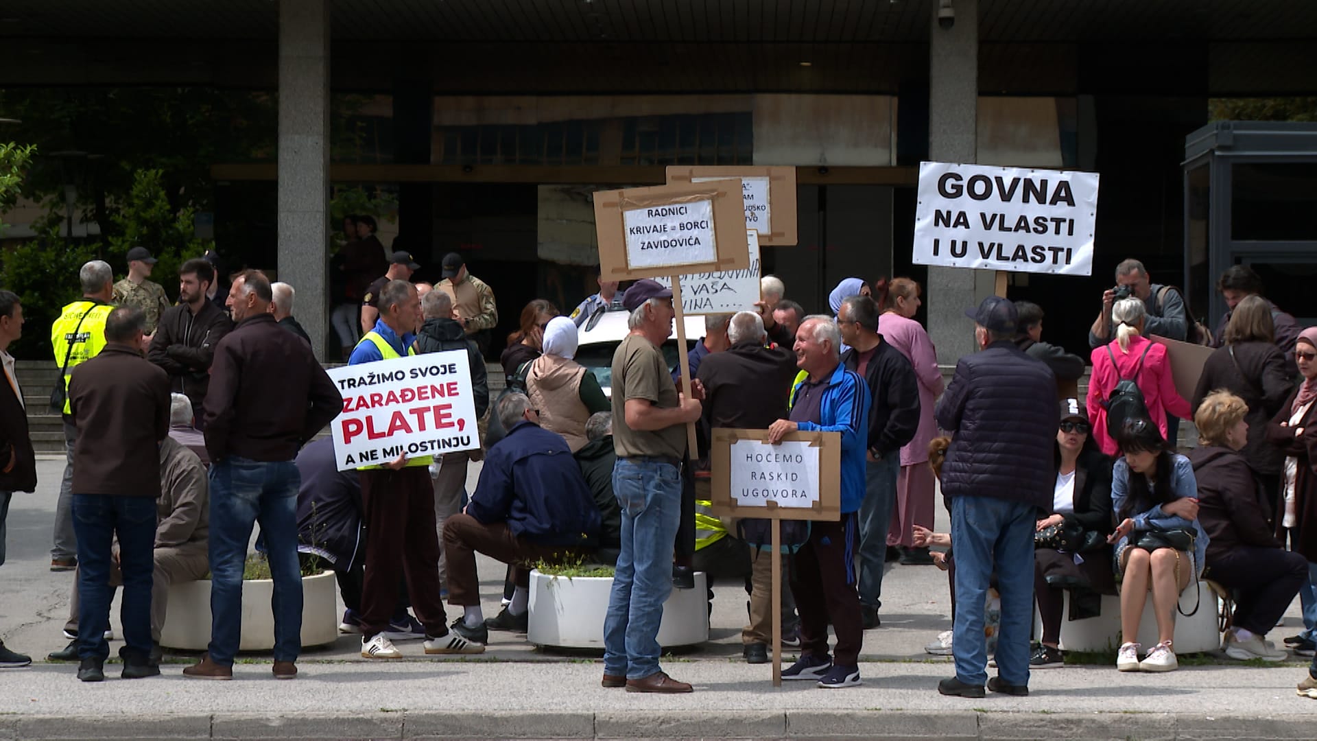 Protest radnika Krivaje