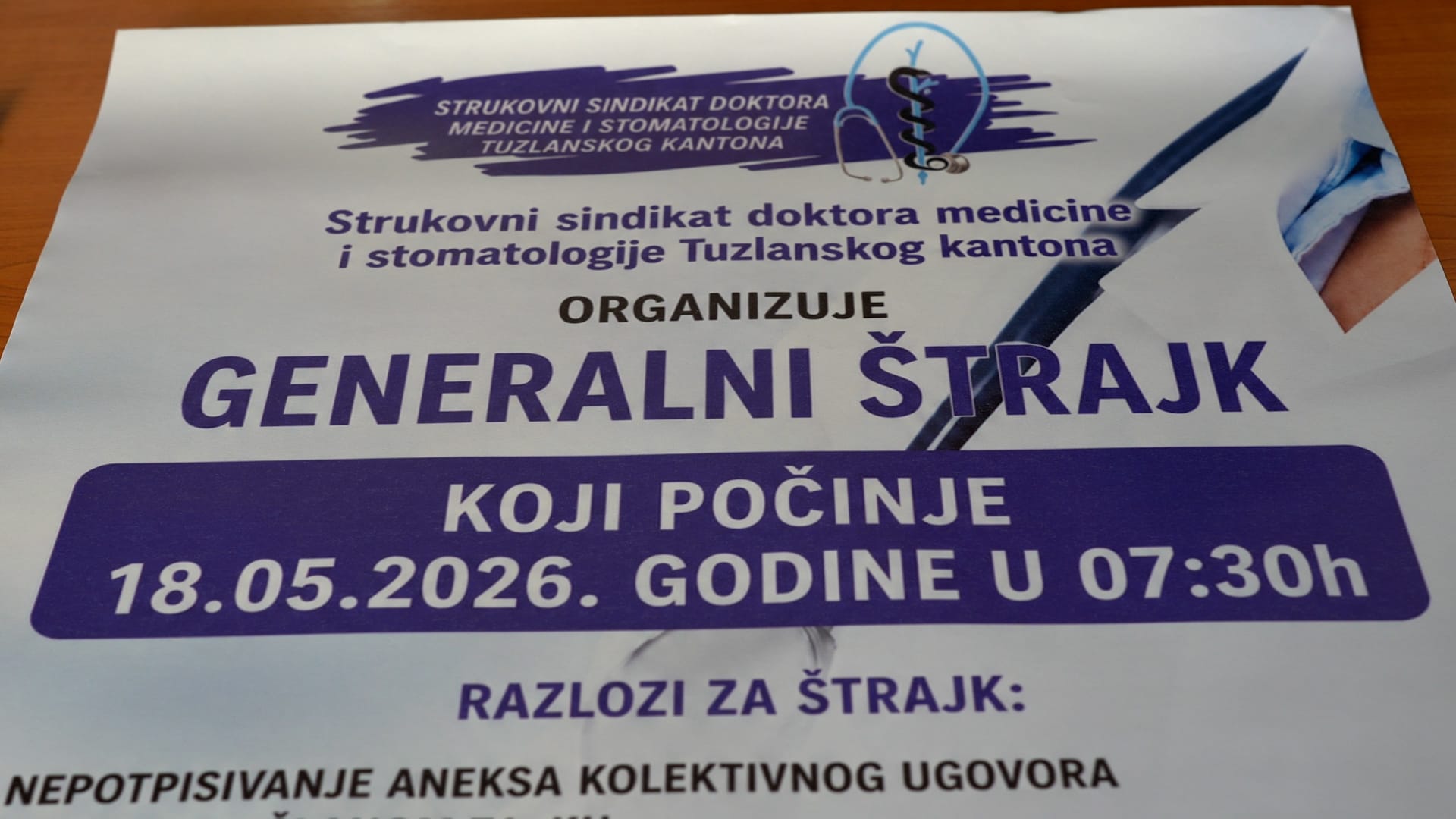 štrajk ljekara, štrajk