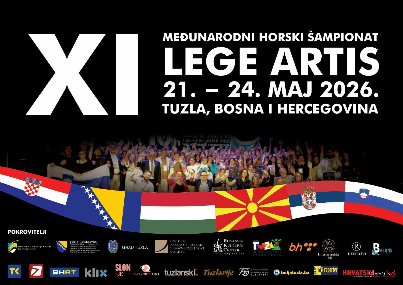 Lege Artis 2026 Horski šampionat Lege Artis od 22. maja okuplja ansamble iz pet zemalja