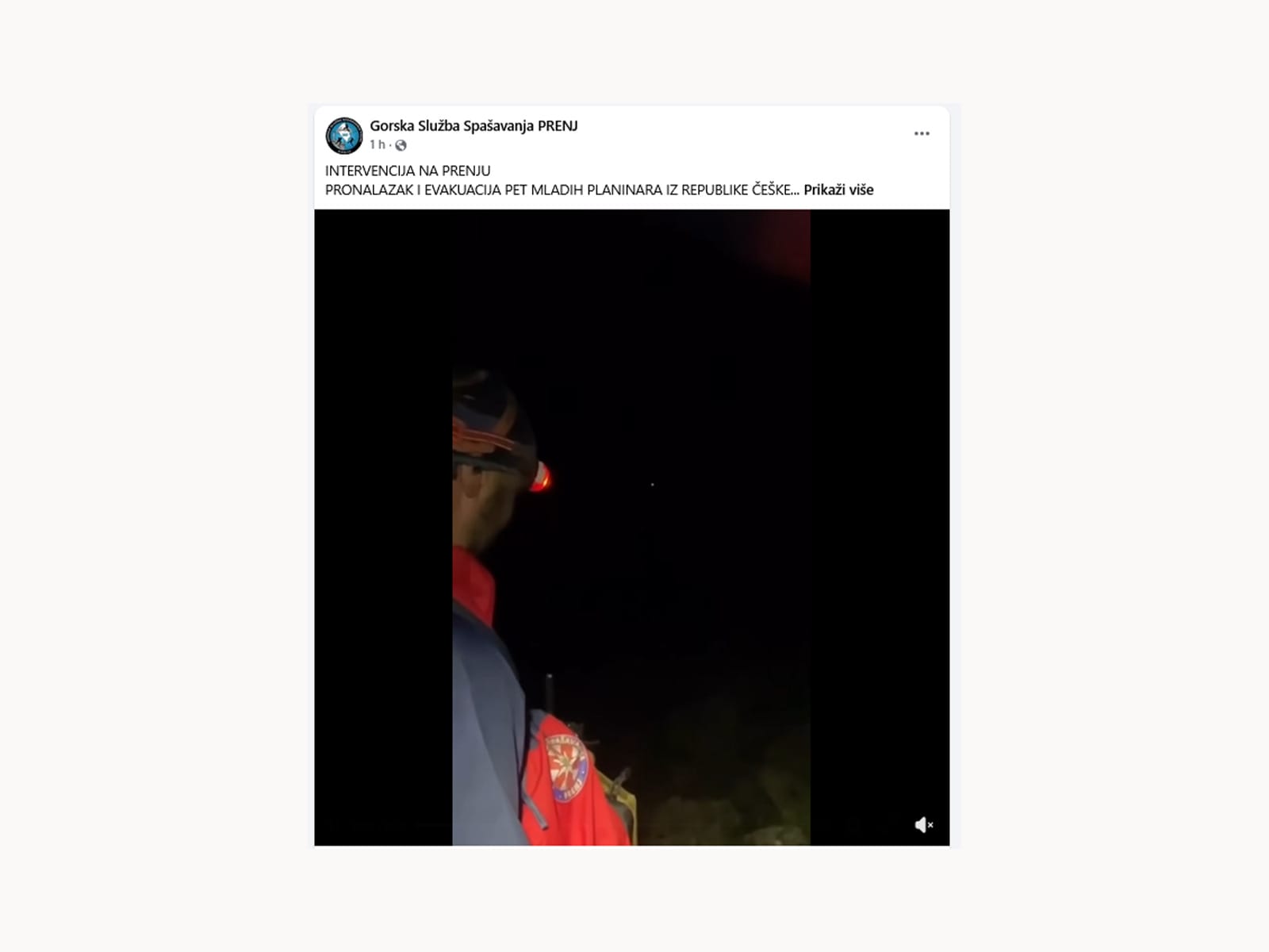/VIDEO/ Na Prenju pronađeno i evakuisano pet mladih planinara