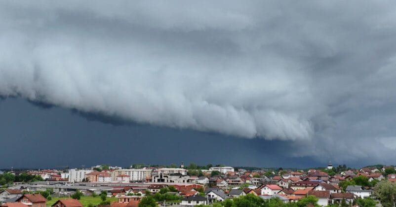 Dolazak nevremena u Prnjavor, 12. maj Foto: Prnjavor Info