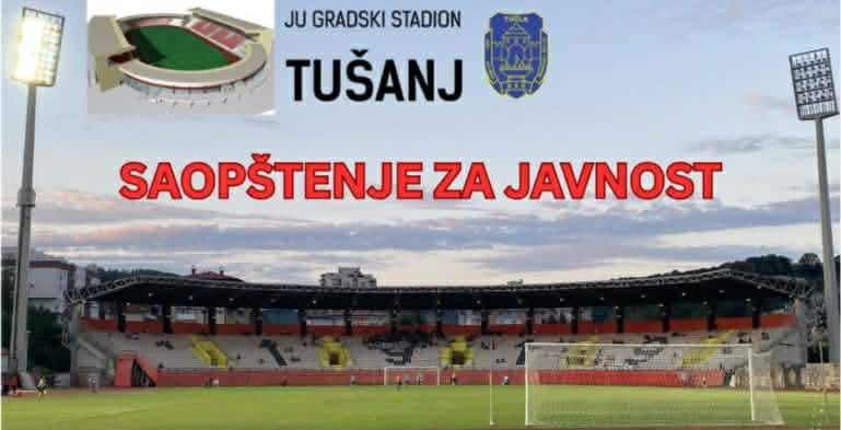 saopstenje-JU JU Stadion Tušanj reagovala nakon snimanja spota „Zmajevi“