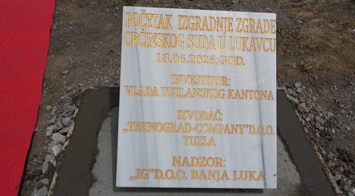 Položen kamen temeljac za novu zgradu Općinskog suda u Lukavcu