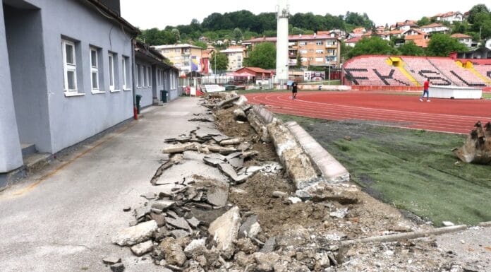 Gradski stadion Tušanj dobija dvije nove trake na atletskoj stazi Tušanj