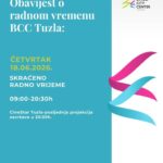 BCC Tuzla danas radi skraćeno zbog utakmice reprezentacije BiH