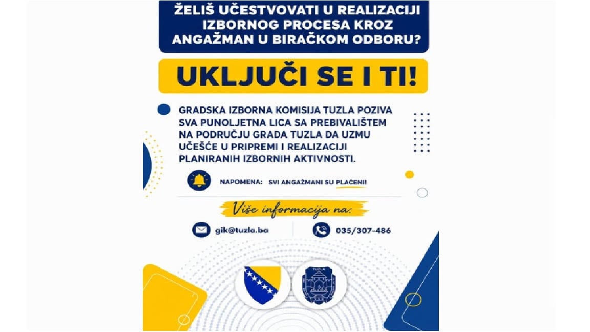 PRIJAVA ZA BIRAČKE ODBORE
