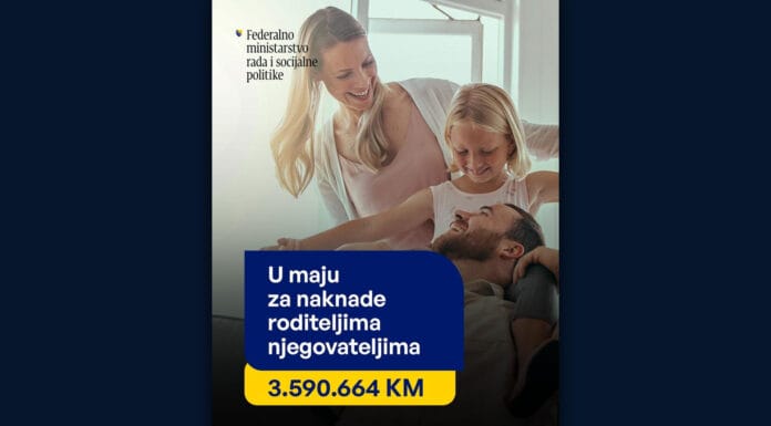 Više od 2.000 roditelja njegovatelja u FBiH prima platu od 1.027 KM njegovatelj