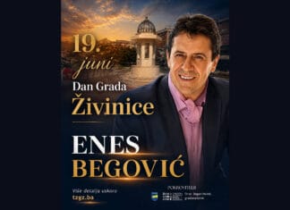 Enes Begović u petak nastupa u Živinicama povodom Dana Grada Enes Begović Živinice