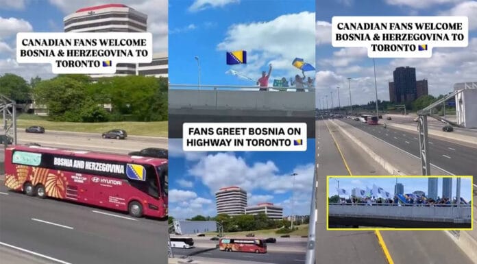 Navijači dočekali Zmajeve u Torontu, zastave BiH vijore se po gradu