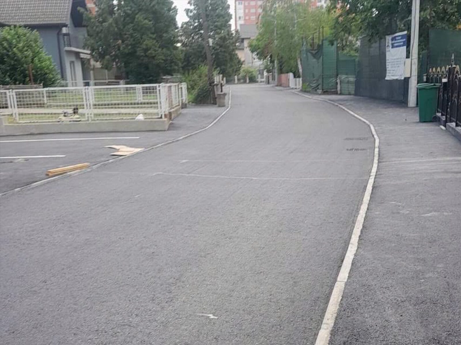 Asfaltirana ulica Goste Lazarevića u Tuzli