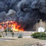 Požar na deponiji Uborak još traje, Mostar prekriven dimom Požar na deponiji Uborak još traje, Mostar prekriven dimom