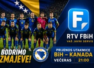 Federalna televizija osigurala prijenose utakmica reprezentacije BiH
