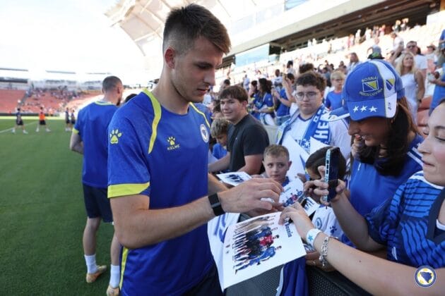 Zmajevi trenirali u Salt Lake Cityju uz podr&scaron;ku navijača FOTO: FS BIH