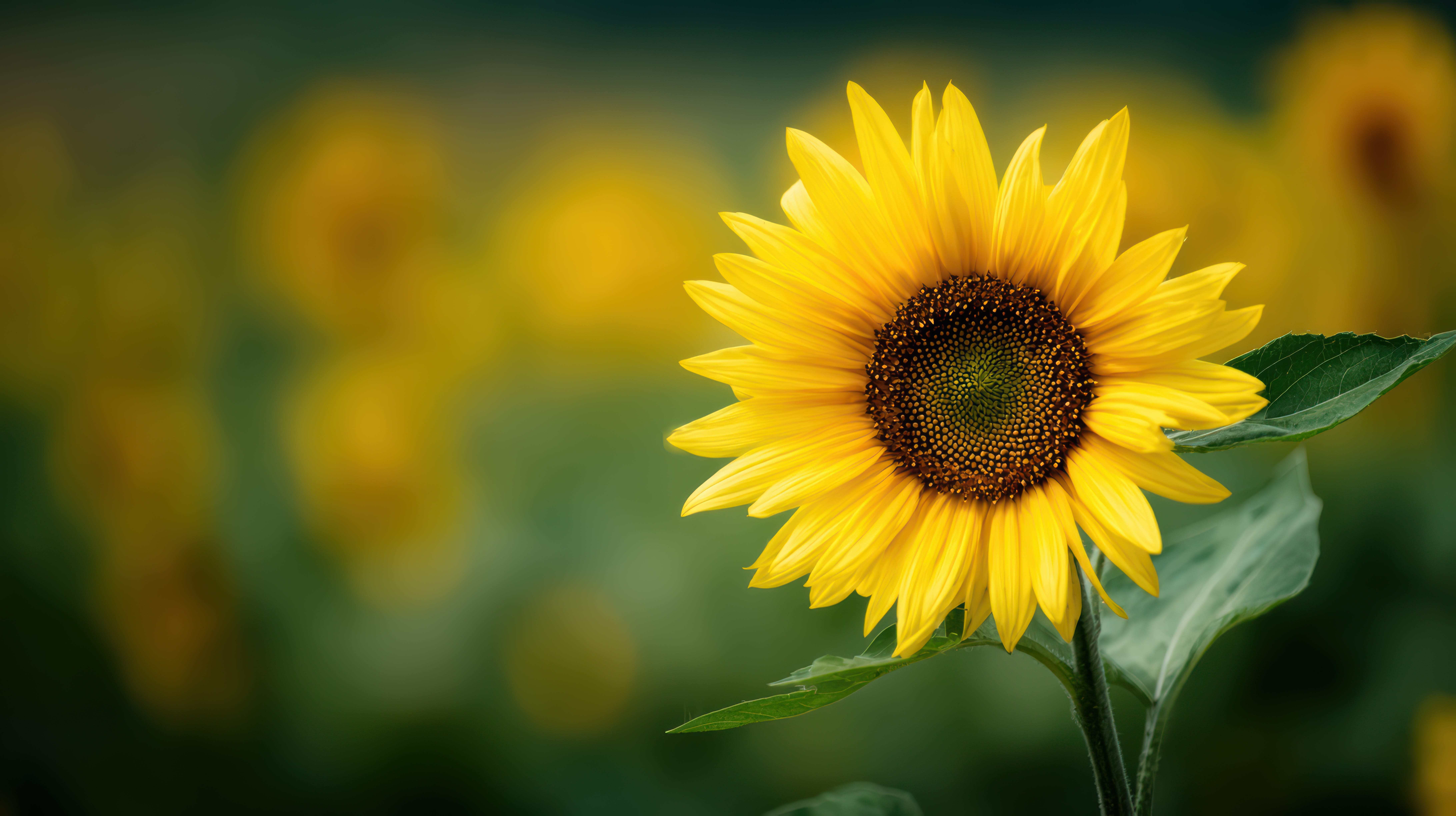 vibrant-yellow-sunflower-summer-field