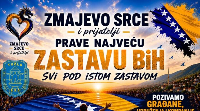 Od Tuzle do Gradačca: Najveća zastava BiH bit će razvijena na Trgu slobode