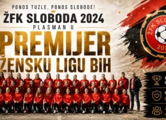 ŽFK SLOBODA 2024 izborio plasman u Premijer žensku ligu Bosne i Hercegovine ŽFK Sloboda