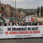 Konvoj za Palestinu stiže u BiH: Program u Srebrenici i šetnja u Sarajevu Konvoj za Palestinu tokom šetnje podrške od Srebrenice do Gazze u Sarajevu