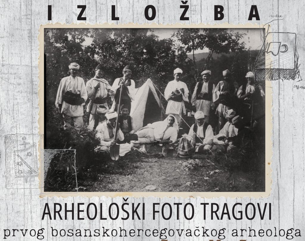 Plakat-Izlozba-Vejsil Večeras u Lukavcu: Arheološki foto tragovi Vejsila Ćurčića