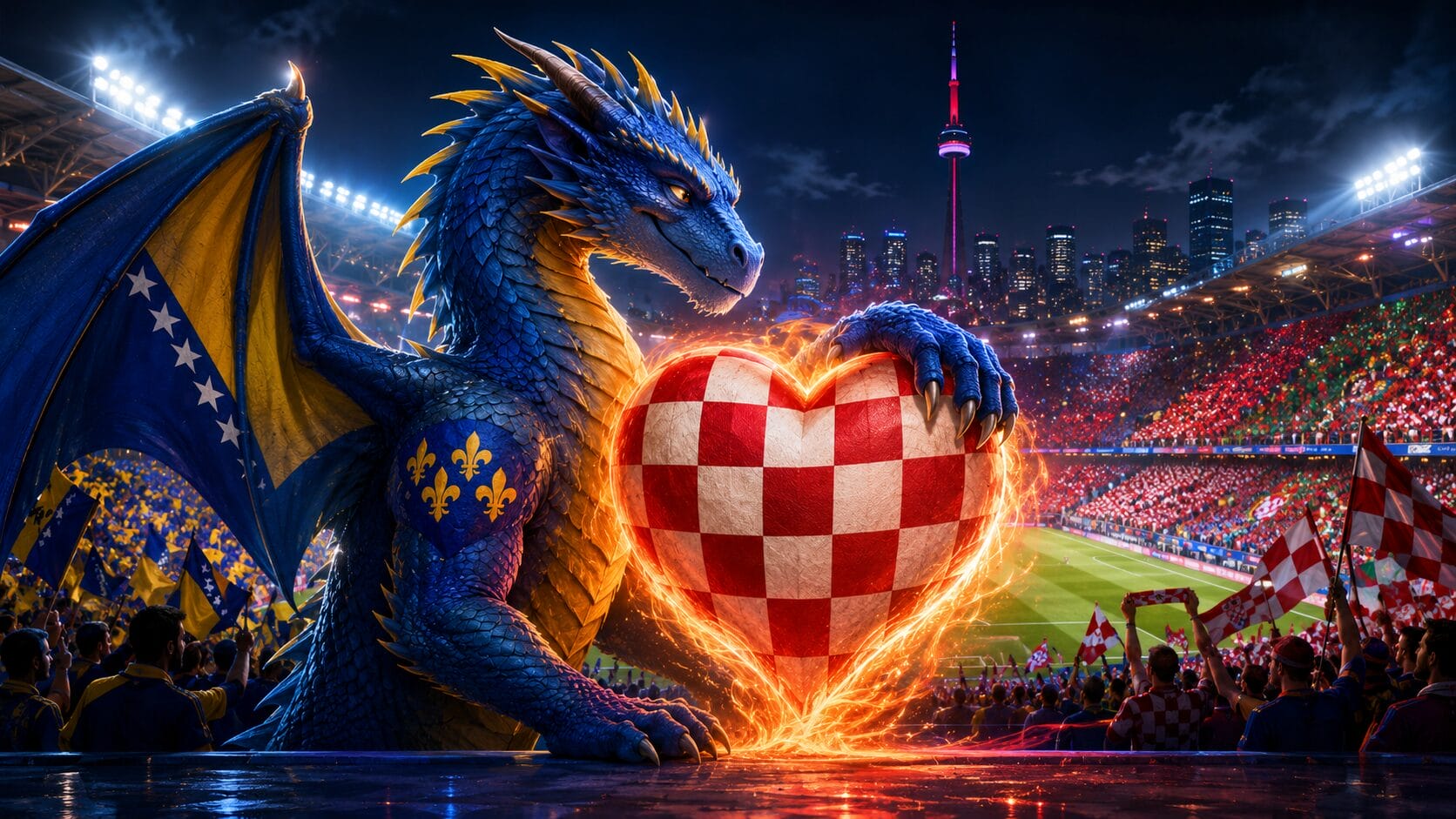 Zmajevski uz srce vatreno Zmajevski večeras uz Srce vatreno: Hrvatska protiv Portugala igra u Torontu