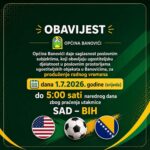 Produženo radno vrijeme u Banovićima zbog utakmice BiH i SAD-a