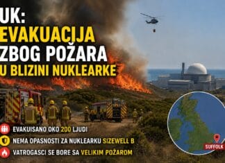 UK: Evakuacija zbog požara u blizini nuklearke Evakuacija zbog požara u blizini nuklearke Sizewell B u Velikoj Britaniji