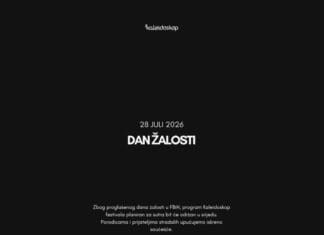 Odgođen početak Kaleidoskop festivala zbog Dana žalosti Odgođen početak Kaleidoskop festivala zbog Dana žalosti