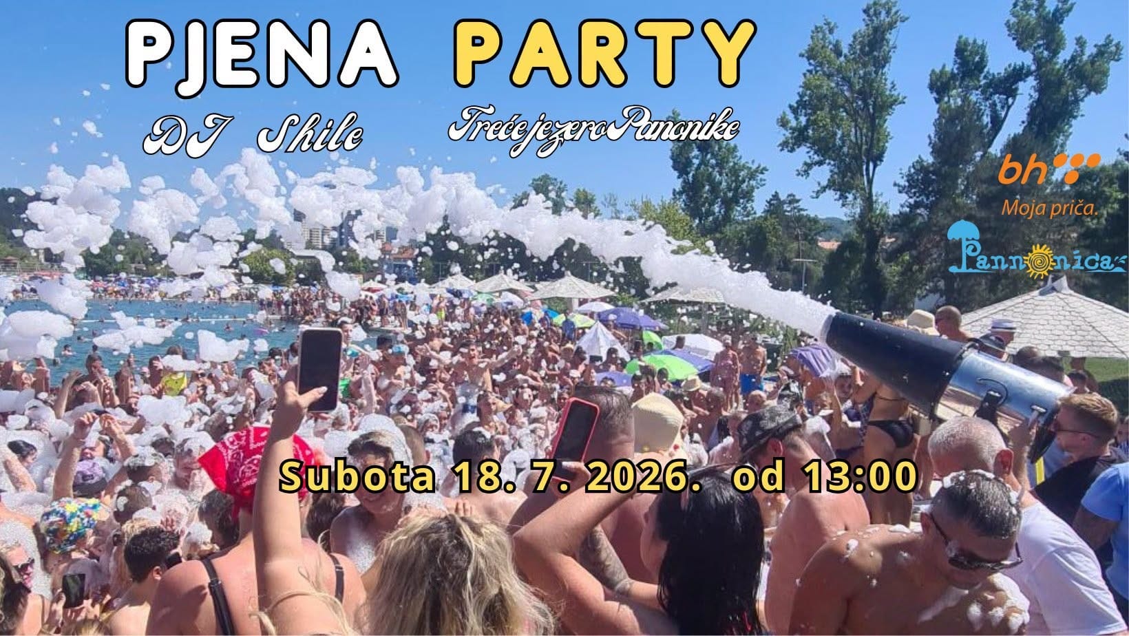 pjena party Pjena party na Panonici u subotu uz DJ Shile