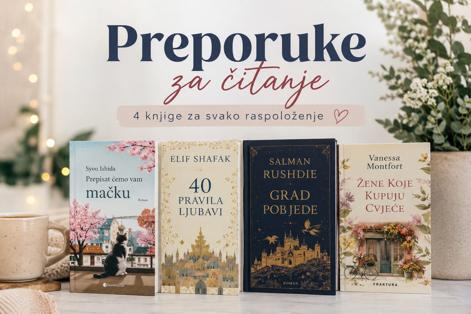 preporuke za čitanje Preporuke za čitanje, četiri knjige za svako raspoloženje
