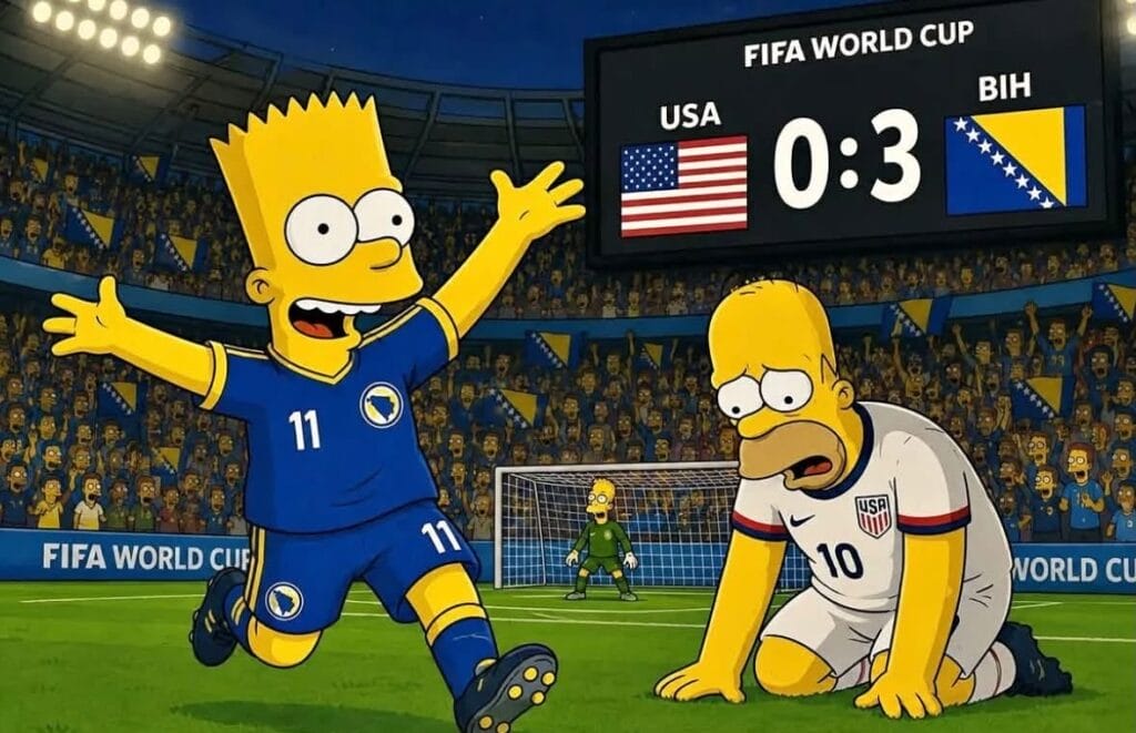 Simpsonovi predvidjeli BiH viralna slika Barta u dresu BiH protiv SAD-a