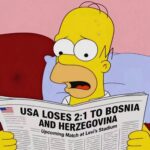 Simpsonovi predvidjeli BiH viralna slika Homera koji čita novine pred utakmicu SAD i BiH
