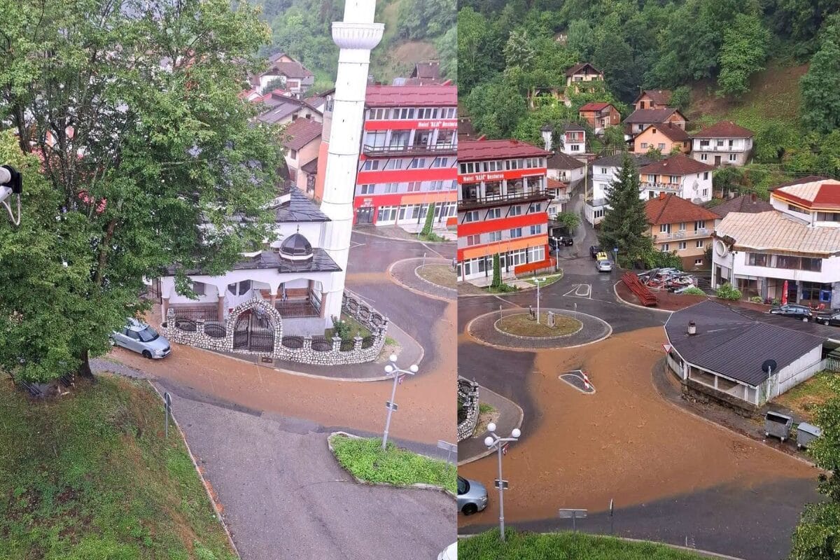 srebrenica poplava Nevrijeme potopilo Srebrenicu, snažna olujna ćelija u blizini Tuzle
