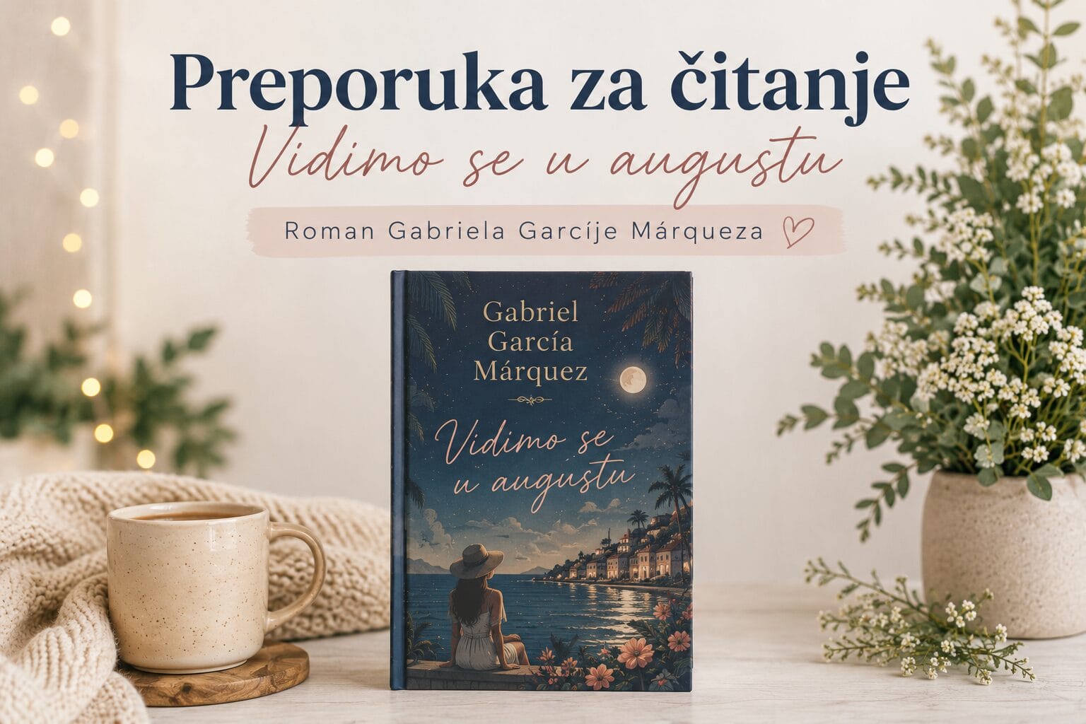 Vidimo se u augustu, preporuka za čitanje romana Gabriela Garcíje Márqueza uz šolju kafe i cvijeće