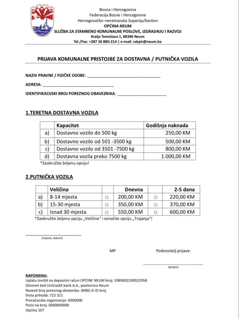 Odluka Općine Neum