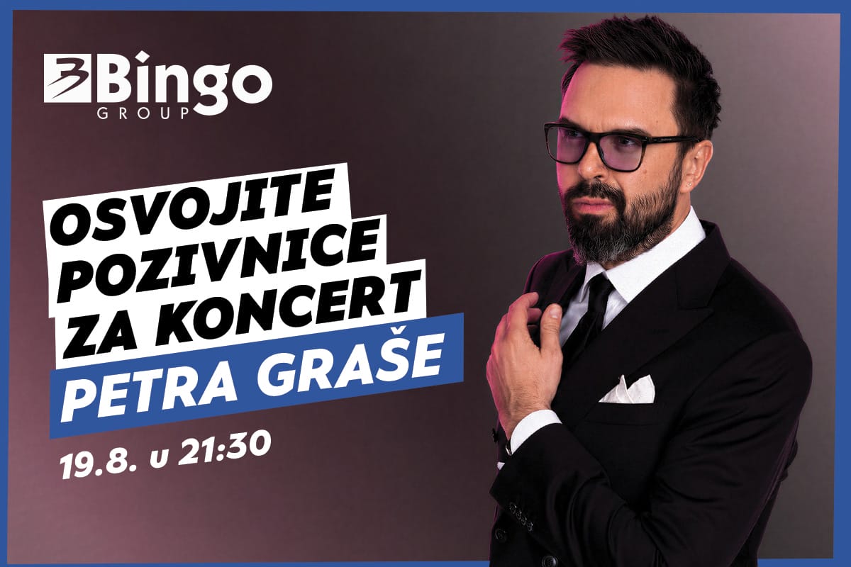 Bingo Group Petar Grašo Bingo Group i ove godine otvara vrata VIP događaja građanima: Osvojite ulaznice za koncert Petra Graše