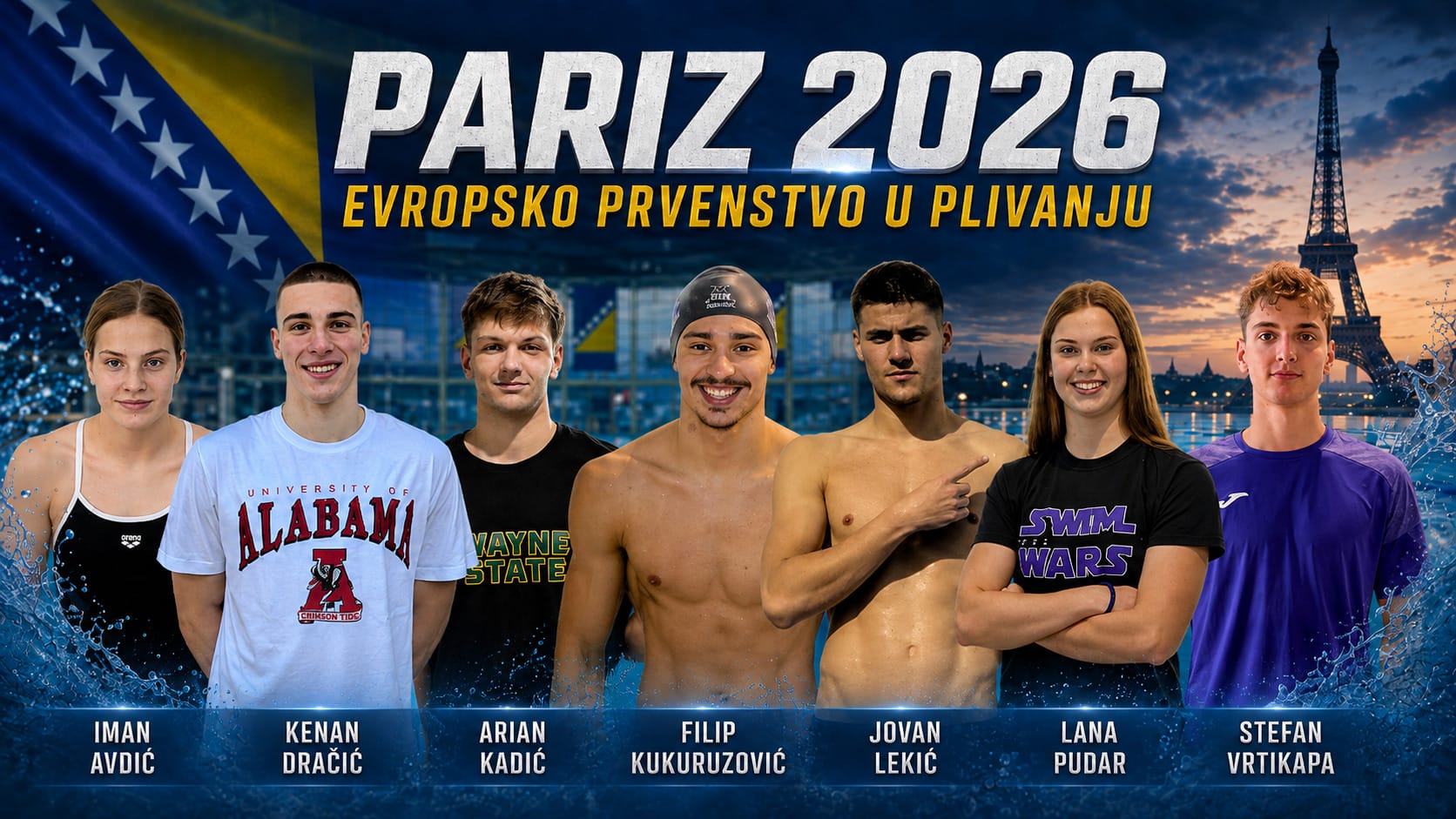 EVROPSKO PLIVANJE2 Sedam bh. plivača u Parizu: Pogledajte kada nastupaju i gdje pratiti prijenose
