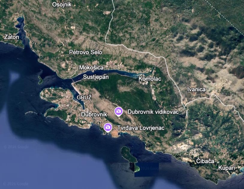 dubrovnik google earth Zemljotres kod Dubrovnika osjetio se i u Hercegovini