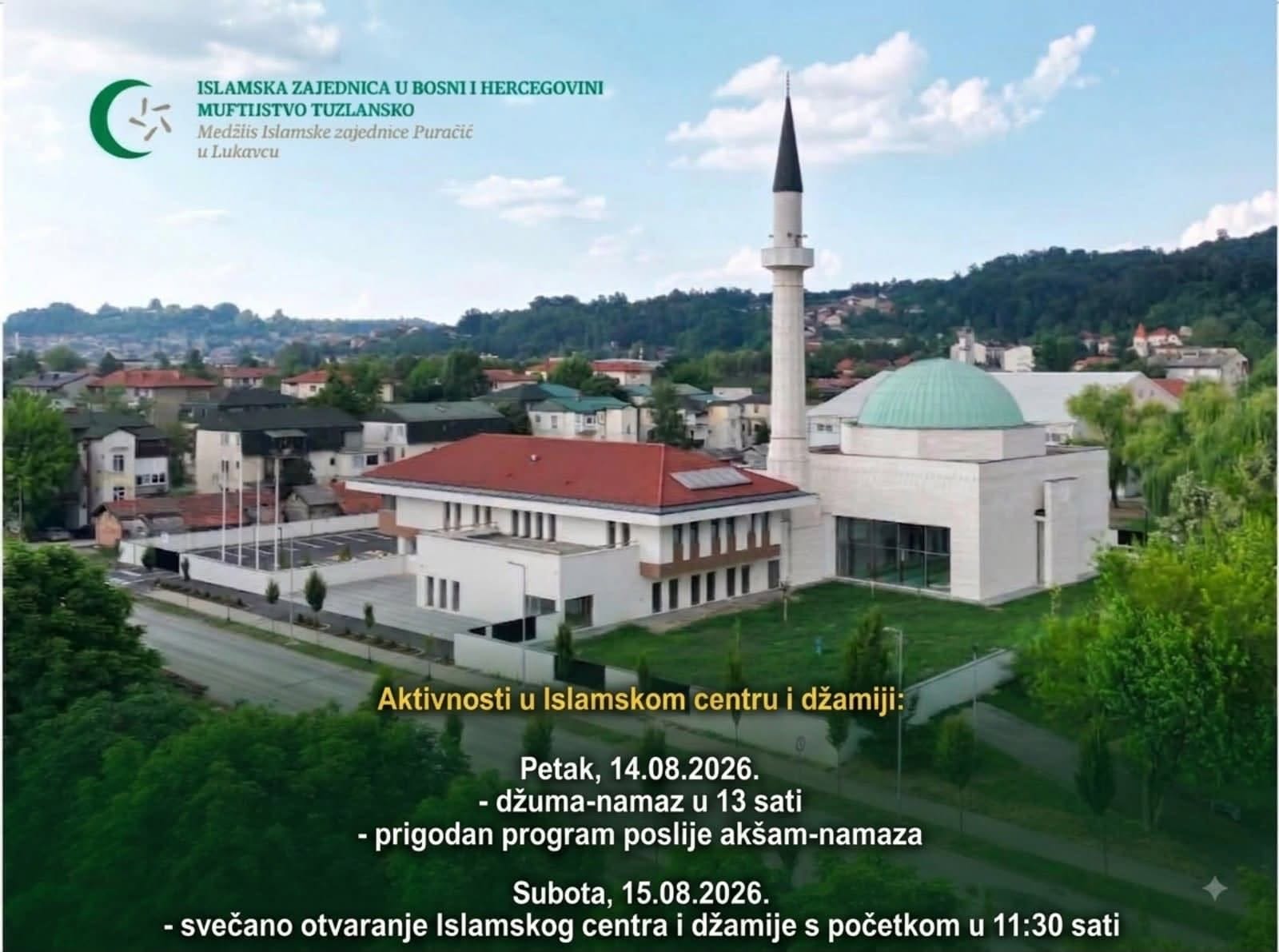 dzuma namaz Prvi džuma-namaz u Islamskom centru i džamiji u Lukavcu u petak