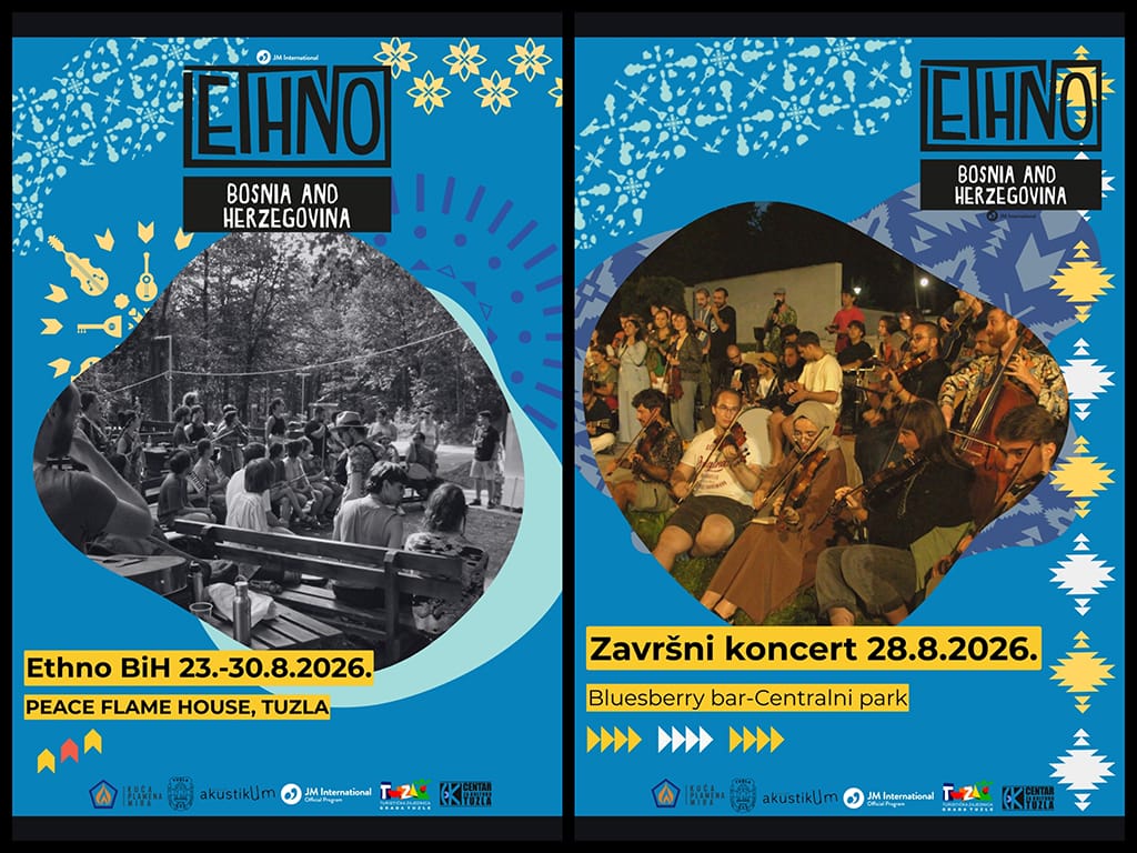 ethno bih koncert ETHNO BiH u Tuzli okuplja više od 50 mladih muzičara, završni koncert 28. augusta