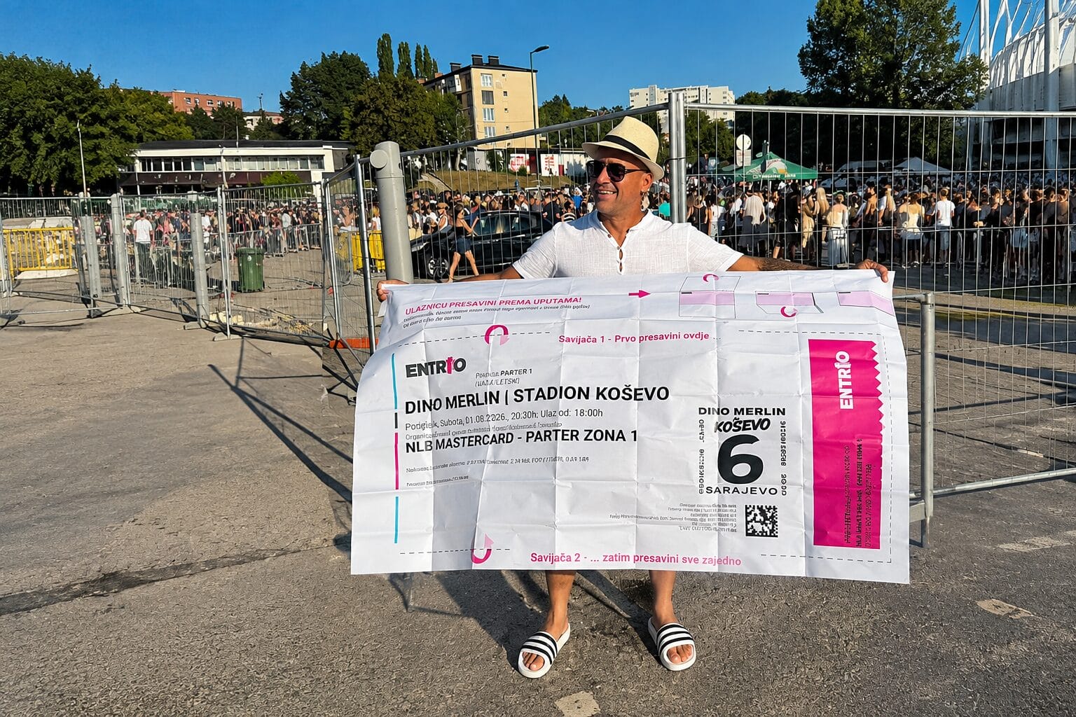 koncert DIne Merlina Neobična ulaznica za koncert Dine Merlina privukla pažnju