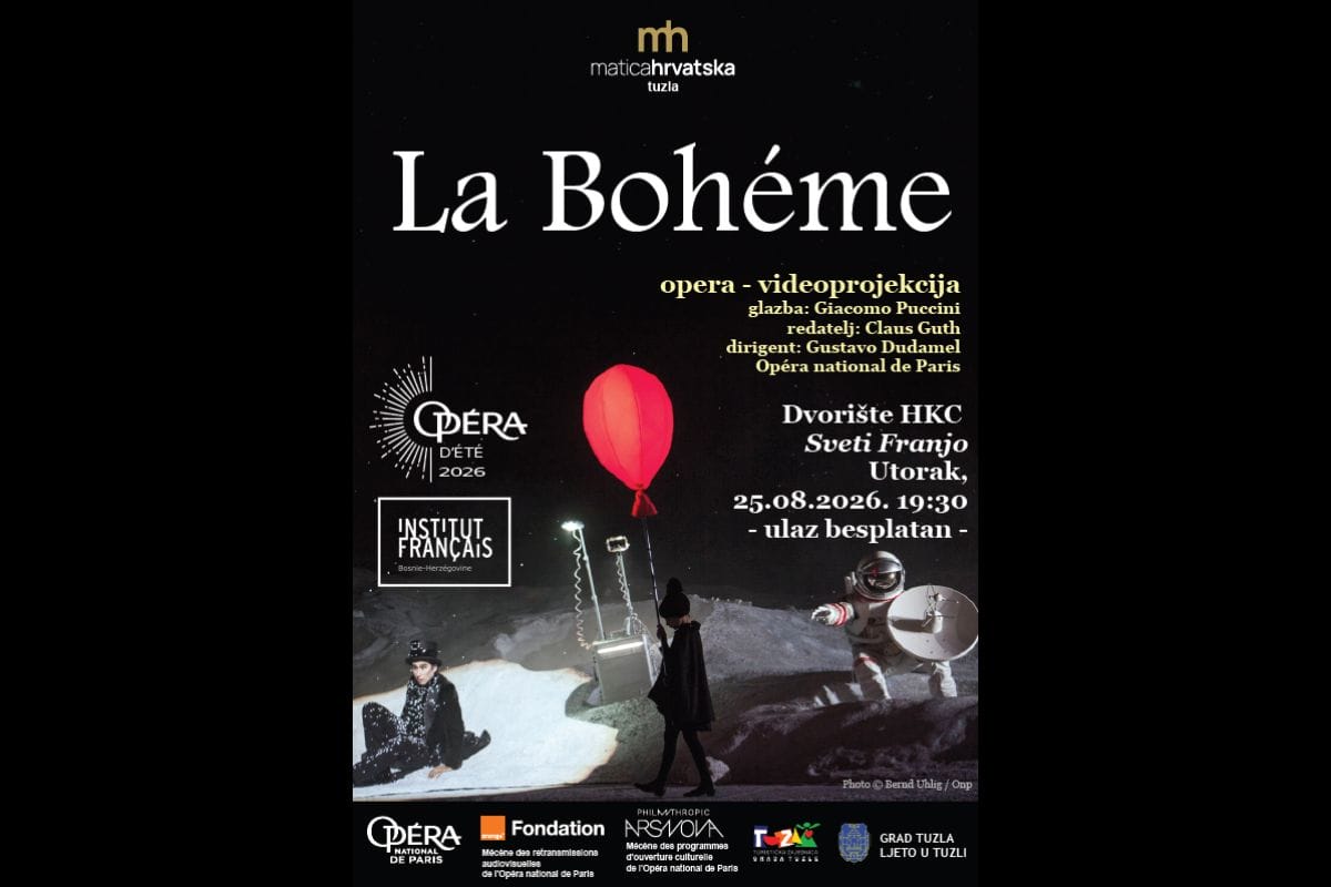 la boheme Prvi put u Tuzli: Tri večeri opere pod zvijezdama uz besplatan ulaz