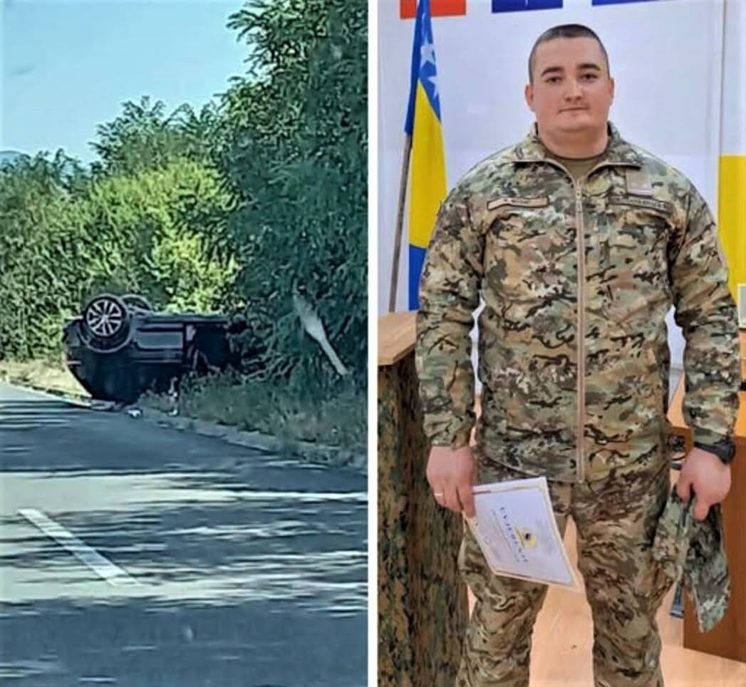 Poručnik Nedim Mulić spasio majku i bebu iz prevrnutog automobila u Živinicama Poručnik Nedim Mulić spasio majku i bebu iz prevrnutog automobila u Živinicama