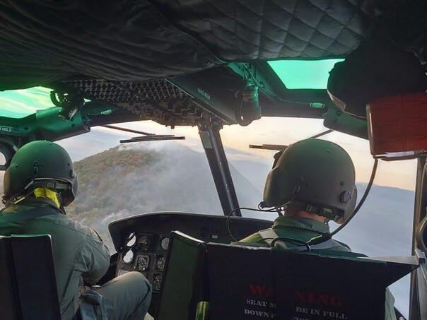 oružane snage Helikopter OSBiH od jutros gasi požar na području Trebinja