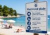 Pravila ponašanja na hrvatskim plažama: Prije odlaska na more provjerite šta vas može skupo koštati Pravila ponašanja na hrvatskim plažama istaknuta na tabli pored mora