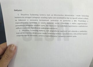 Skupština TK odlučila: Kandidatima se mora omogućiti izlazak na vozački ispit Skupština TK