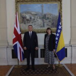 Danas je novoimenovana ambasadorica Ujedinjenog Kraljevstva Velike Britanije i Sjeverne Irske u Bosni i Hercegovini, Nj. E. Dawn McKen (Don Meken), predala akreditive