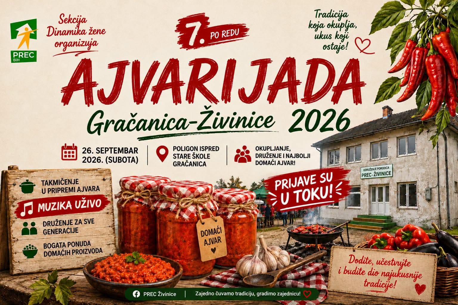 ajvarijada Ajvarijada Gračanica Živinice 2026: Prijave ekipa u toku