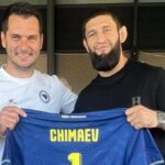 Khamzat Chimaev posjetio Zmajeve, Spahić mu uručio dres BiH Khamzat Chimaev posjetio Zmajeve, Spahić mu uručio dres BiH