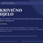 Tužilaštvo TK pripremilo vodič za građane: Šta je krivično djelo i kada postoji nužna odbrana?
